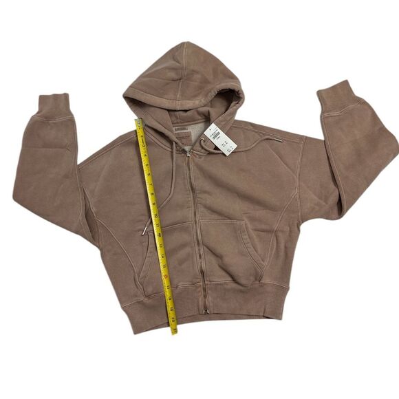ABERCROMBIE‎ & FITCH Essential Ribbed Sunday Hooded Full Zip, Size XSMALL - Picture 6 of 14